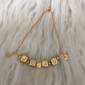 Custom gold plated anklet